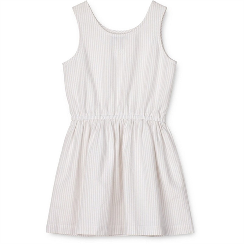 Liewood Idaho Stripe Dress Stripe Crisp White\/Sandy