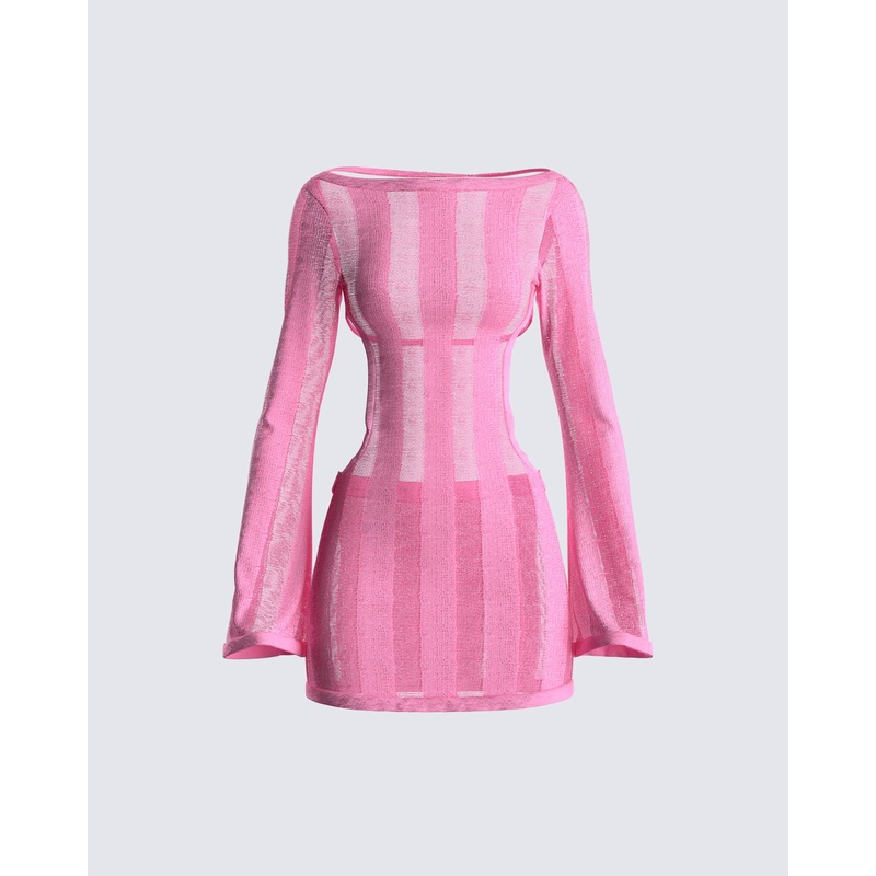 Mindy Pink Mini Dress