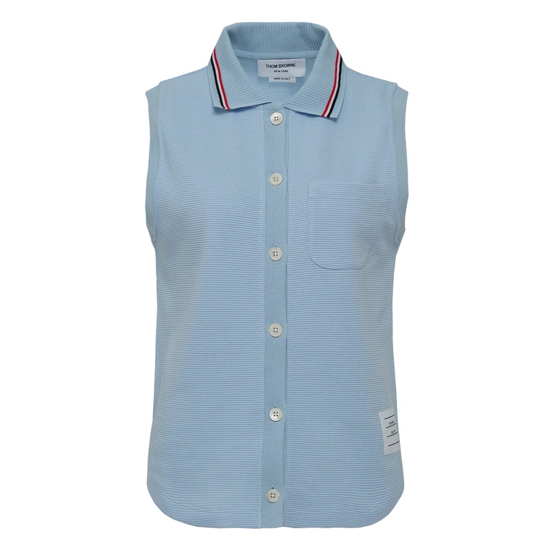 Sleeveless Button Shirt