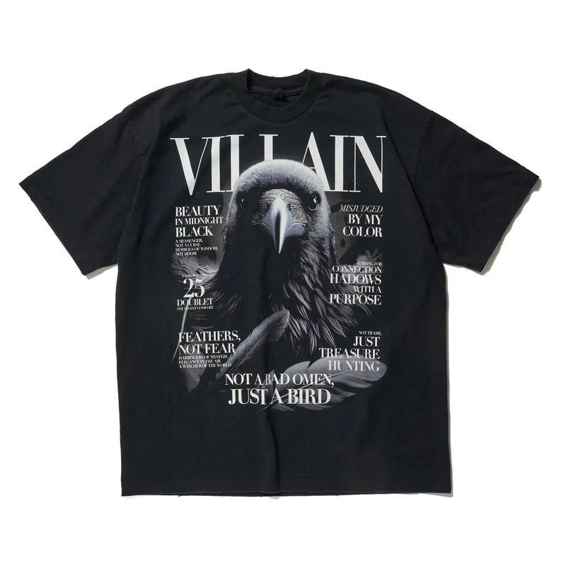 Villain Cover Print T-Shirt