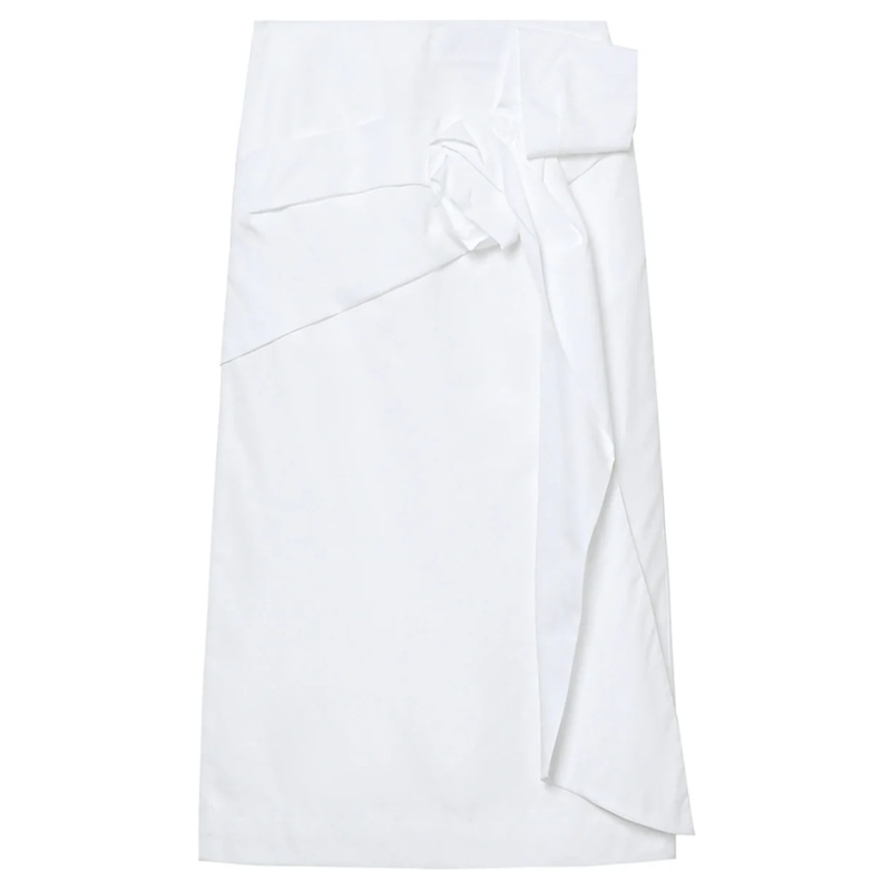 Pencil Skirt With Pressed Rose