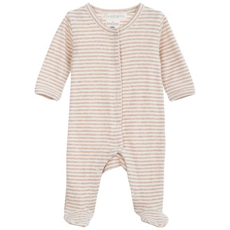 Serendipity Newborn Oat\/Ecru Stripe Suit