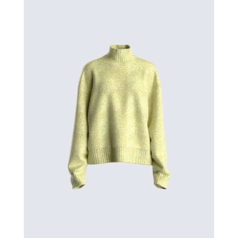 Harwell Green Marled Sweater Top