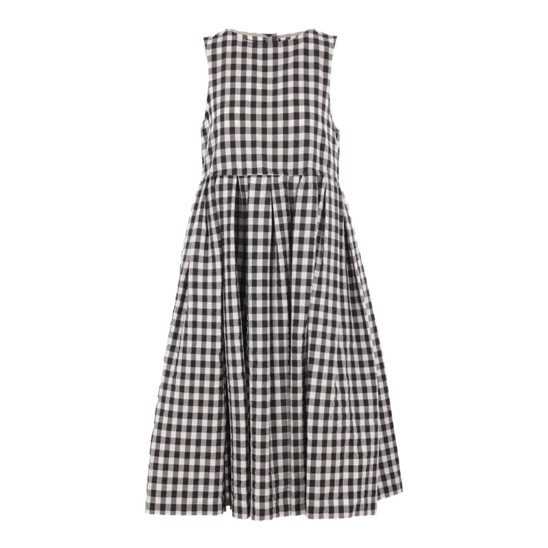 Polyester Ramie Rayon Gingham Dress