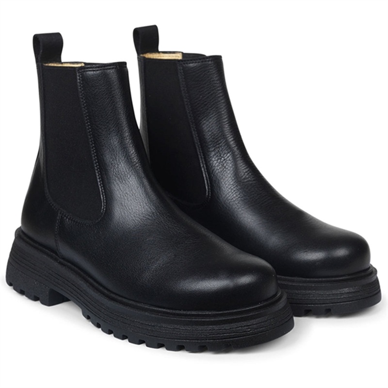 Angulus Chelsea Boots With Track Sole Black\/Black