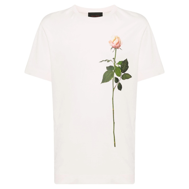 Short Sleeve T-Shirt With Rose Print