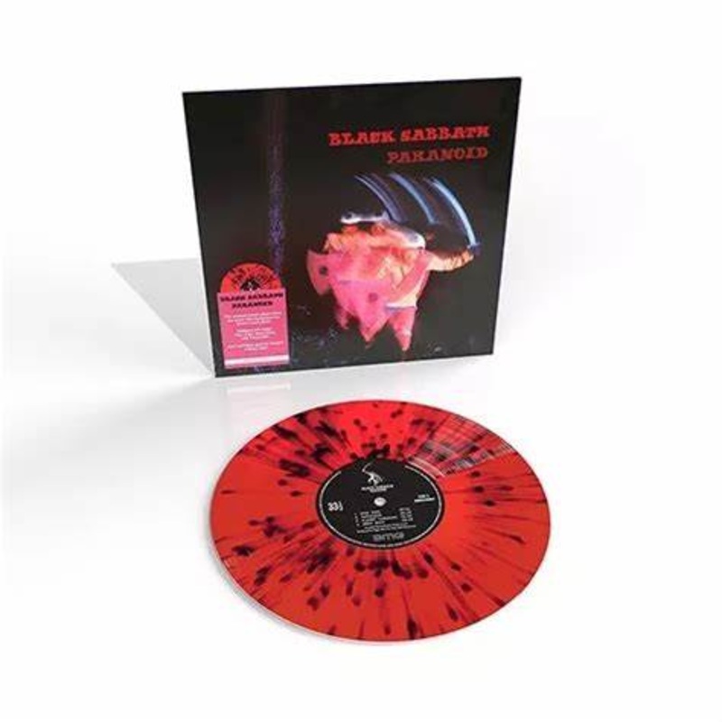 Black Sabbath – Paranoid (Limited Edition Import, Red & Black Splatter Vinyl) (LP)