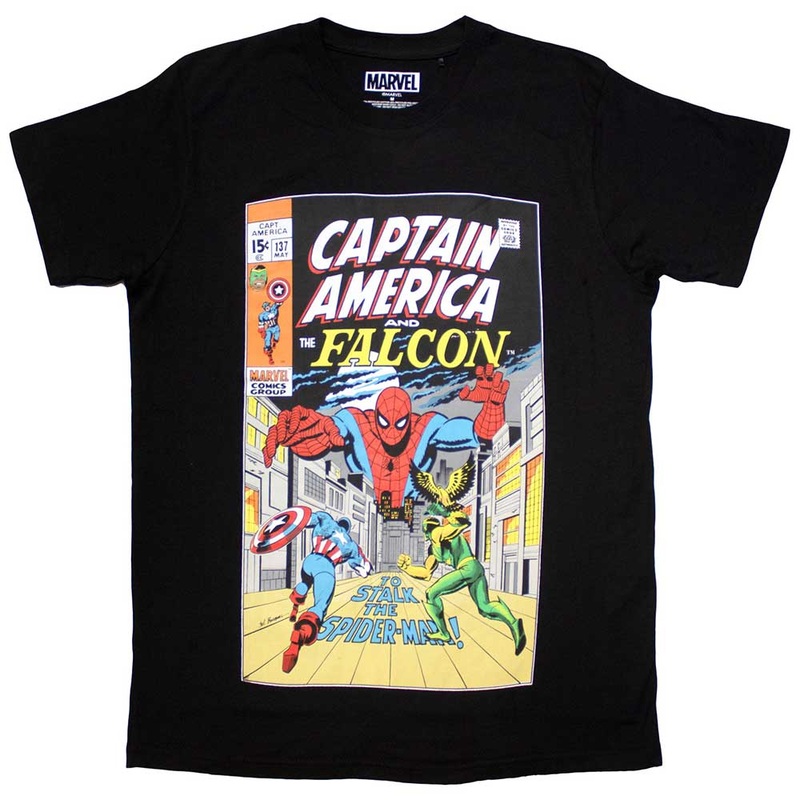 Marvel Comics – Captain America & Falcon Comic Cover (T-Shirt)