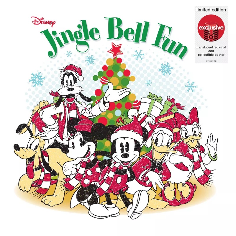 Various Artists – Disney Jingle Bell Fun (Limited Edition, Red Vinyl, Collectible Poster) (LP)