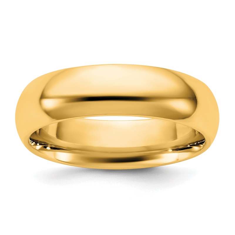 10K Yellow Gold 10Ky 5.5mm Standard Comfort Fit Band Size 5.5
