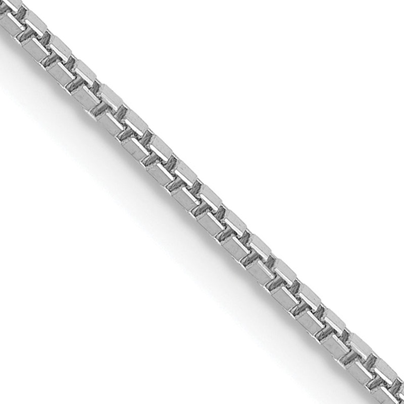 10K White Gold Wg 1.05mm Box Chain