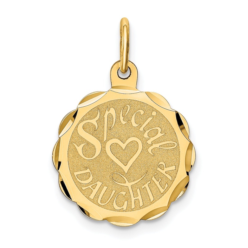 14k Yellow Gold 14K SPECIAL DAUGHTER Charm