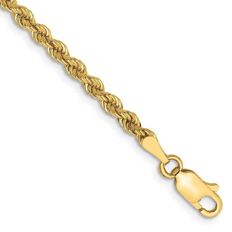 10K Yellow Gold 2.75mm Regular Rope Chain