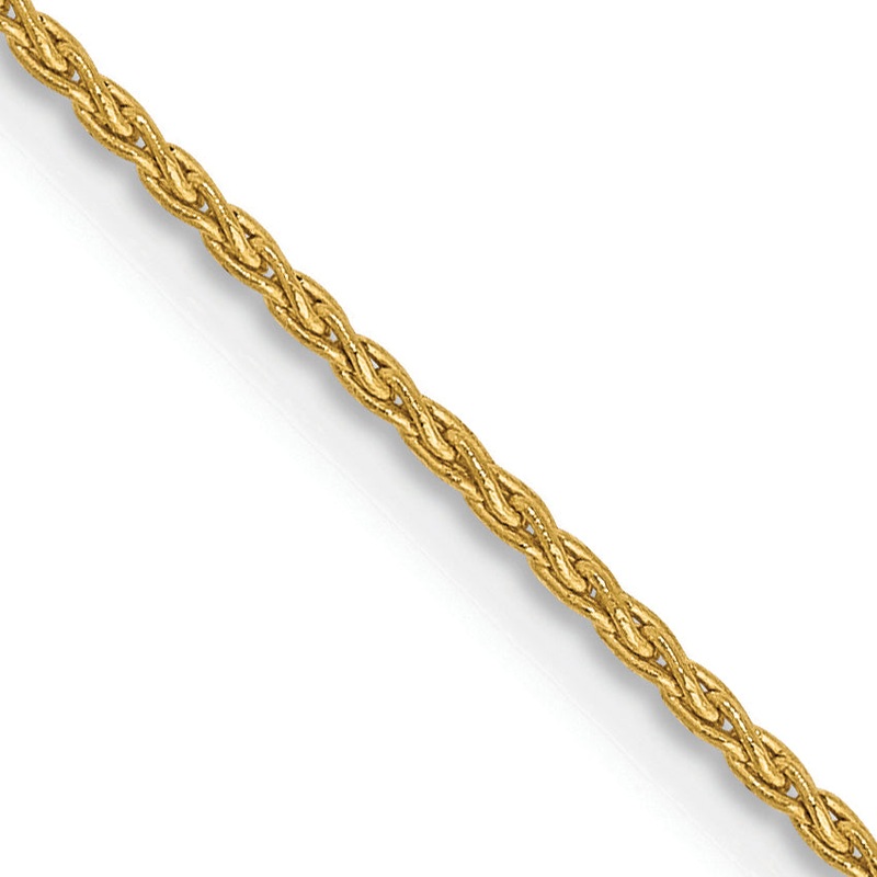 10K Yellow Gold 1.2mm Parisian Wheat Chain