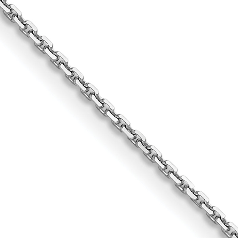 10K White Gold Wg 1.2mm D/C Cable Chain
