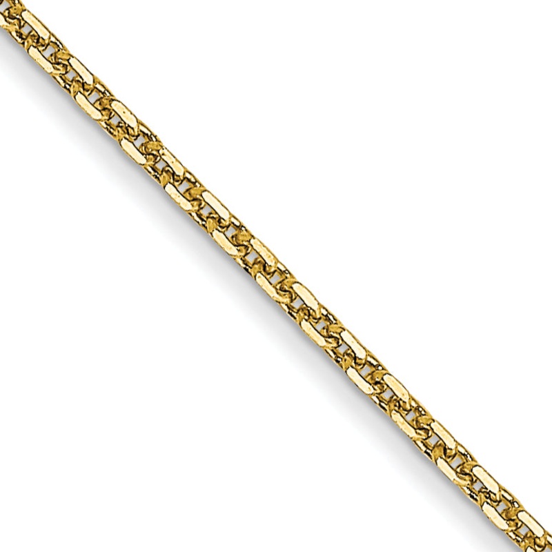 10K Yellow Gold .95mm D/C Cable Chain