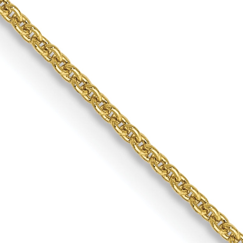 10K Yellow Gold .9mm Cable Chain