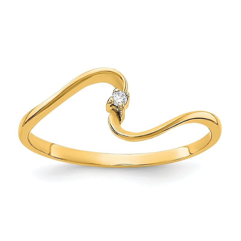 10K Yellow Gold Aa Diamond Ring