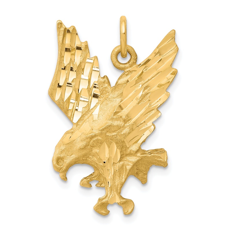 10K Yellow Gold Eagle Charm