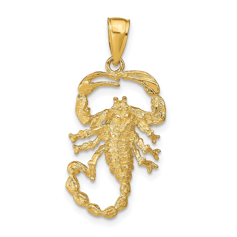 10K Yellow Gold Scorpion Charm