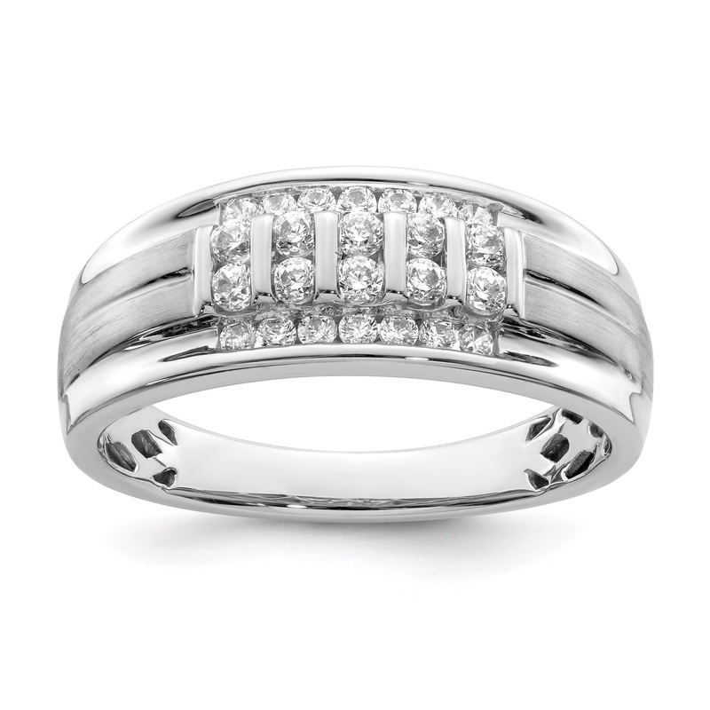 10k White Gold 1/2 Ct. Lab Grown Diamond VS/SI+ G+ Men’s Ring
