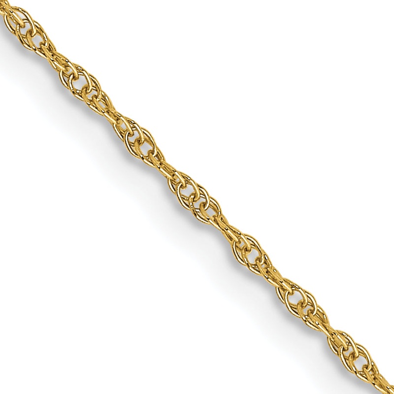10K Yellow Gold .95mm Carded Cable Rope Chain