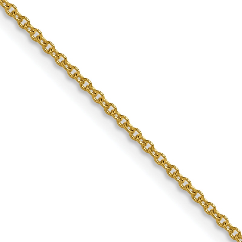 10K Yellow Gold 1.5mm Cable Chain