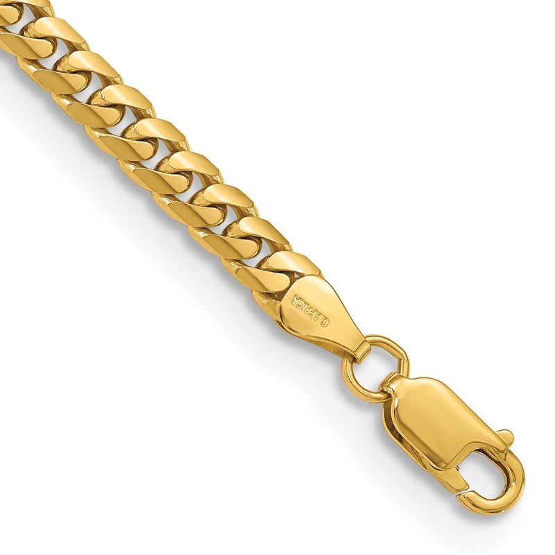 10K Yellow Gold 10K 5mm Solid Miami Cuban Chain