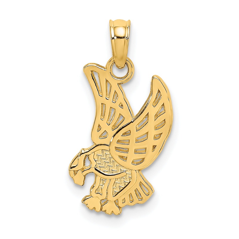 10K Yellow Gold Eagle Charm