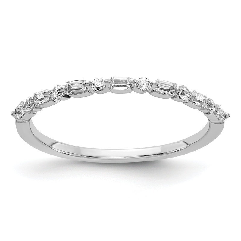 10K White Gold 10K Fancy Diamond Band