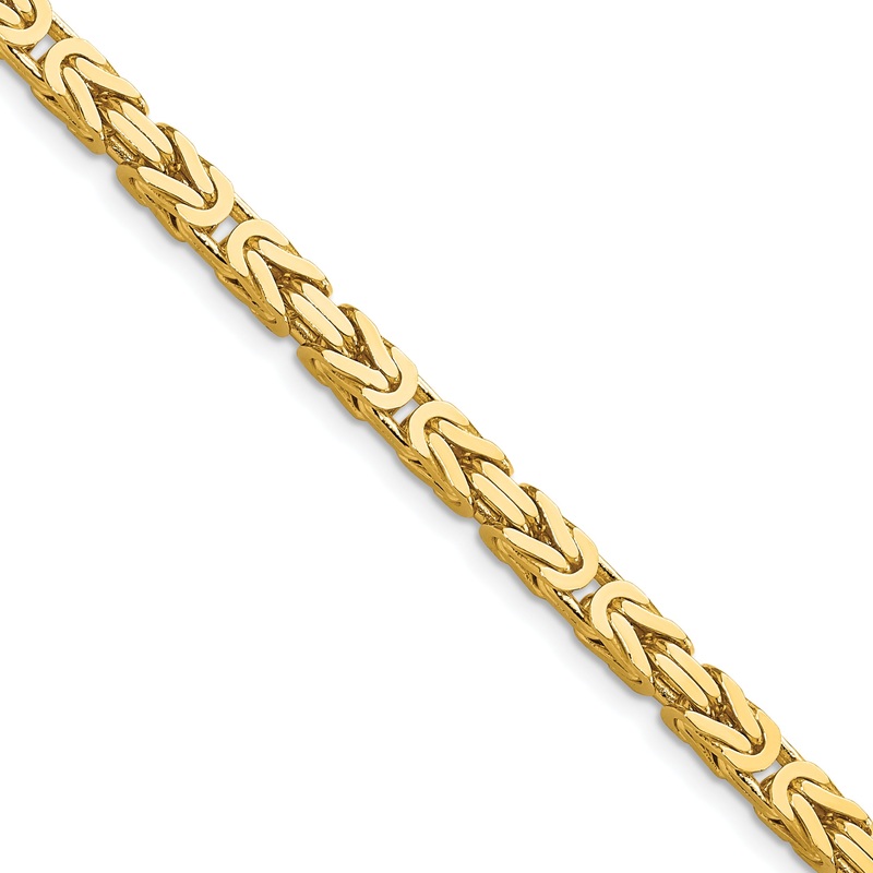 10K Yellow Gold 10K 4mm Byzantine Chain