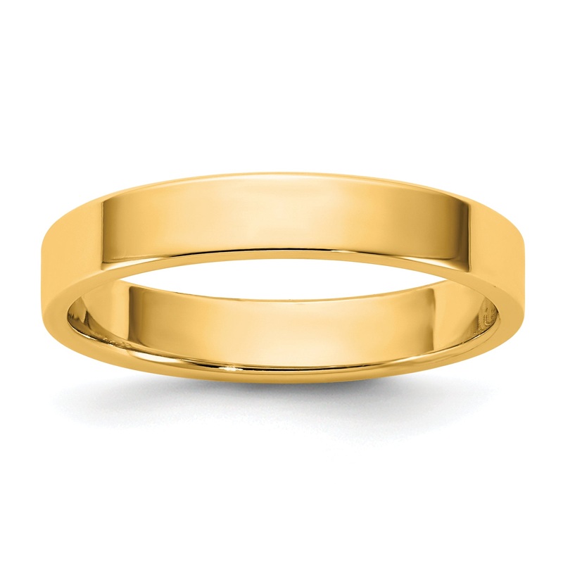 10K Yellow Gold 10Ky 3.5mm Ltw Flat Band Size 5.5