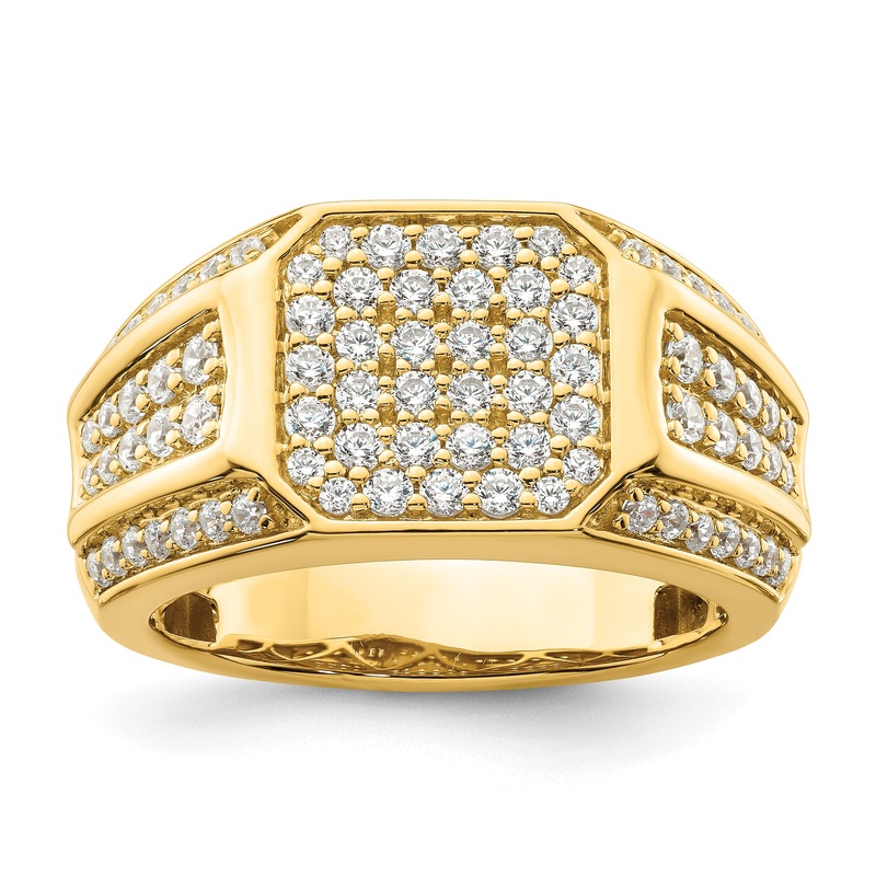 14k Yellow Gold 1/3 Ct. Lab Grown Diamond VS/SI+ G+ Men’s Ring
