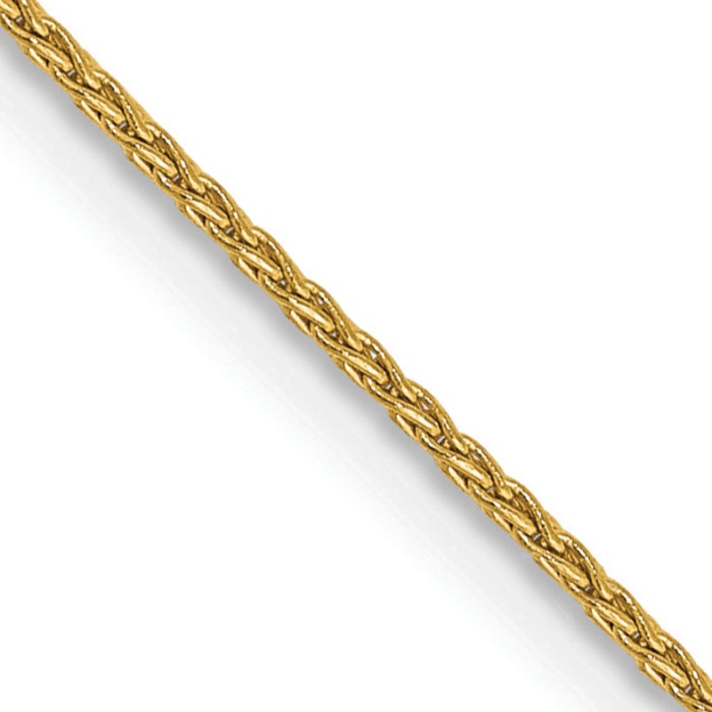 10K Yellow Gold 1.0mm Parisian Wheat Chain