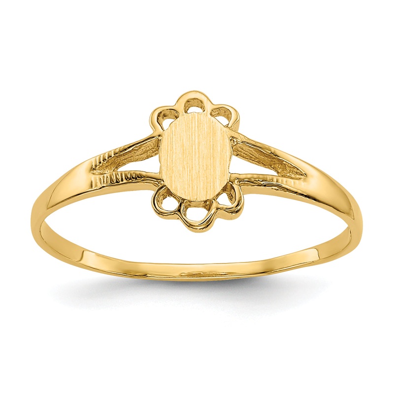 10K Yellow Gold Childs Fancy Signet Ring