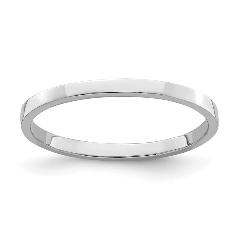 10K White Gold 10K Polished Childs Ring