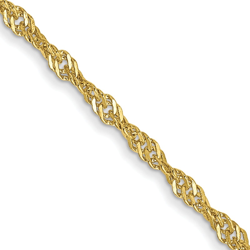 10K Yellow Gold 1.4mm Singapore Chain