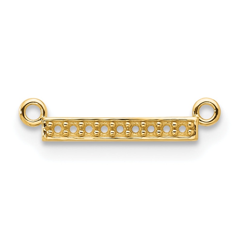10K Yellow Gold Tiny Bar Mounting Only