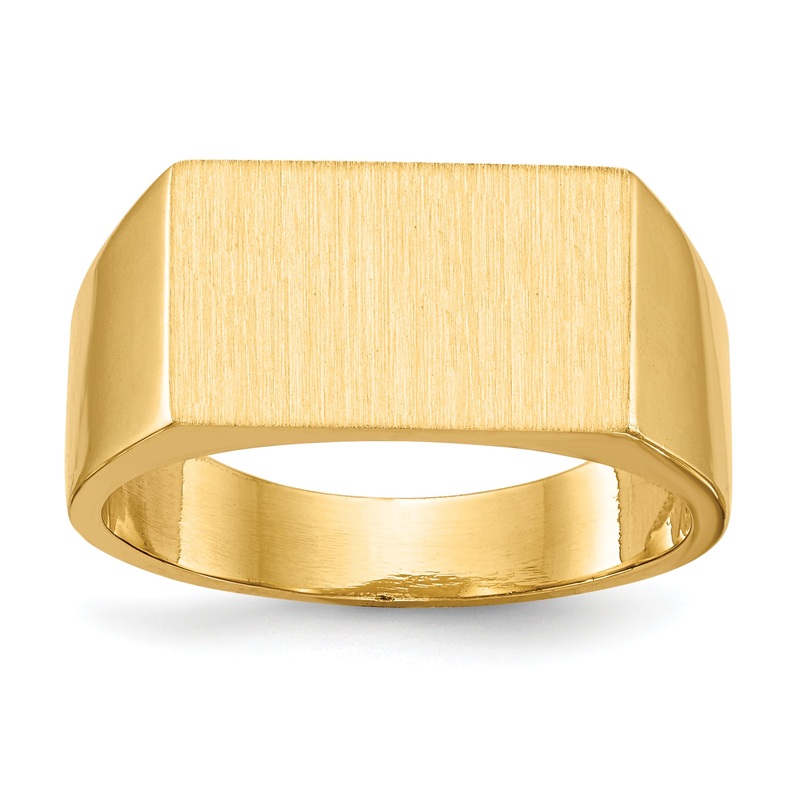 10K Yellow Gold 10Ky 9.0X15.0mm Closed Back Men’S Signet Ring