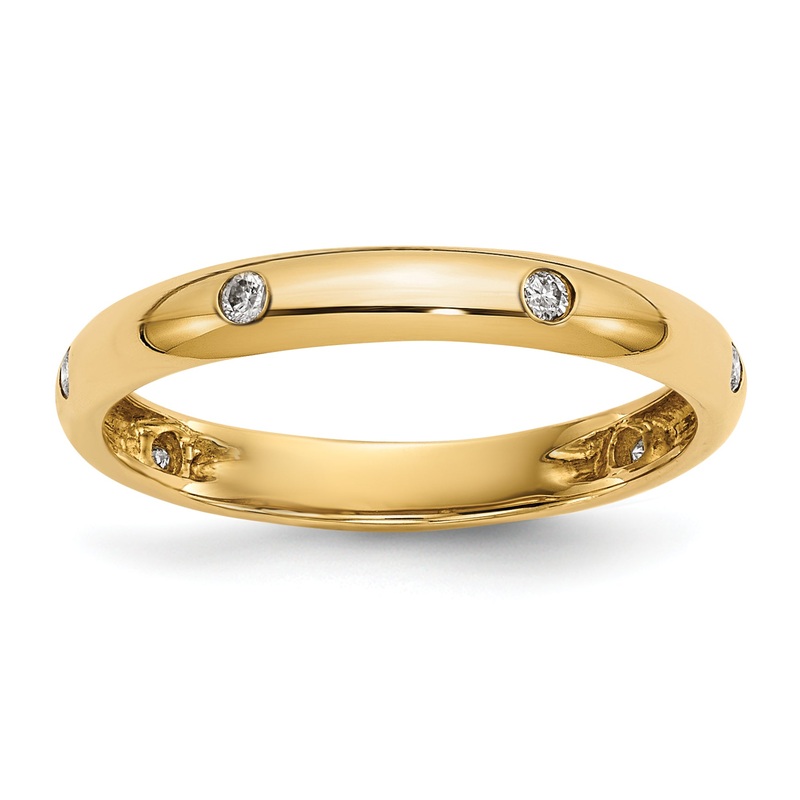 10K Yellow Gold 10K 6-Stone Diamond Band