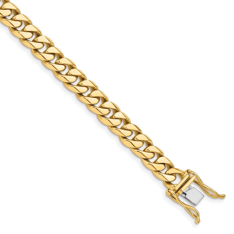 10K Yellow Gold 7mm Hand-Polished Miami Cuban Chain