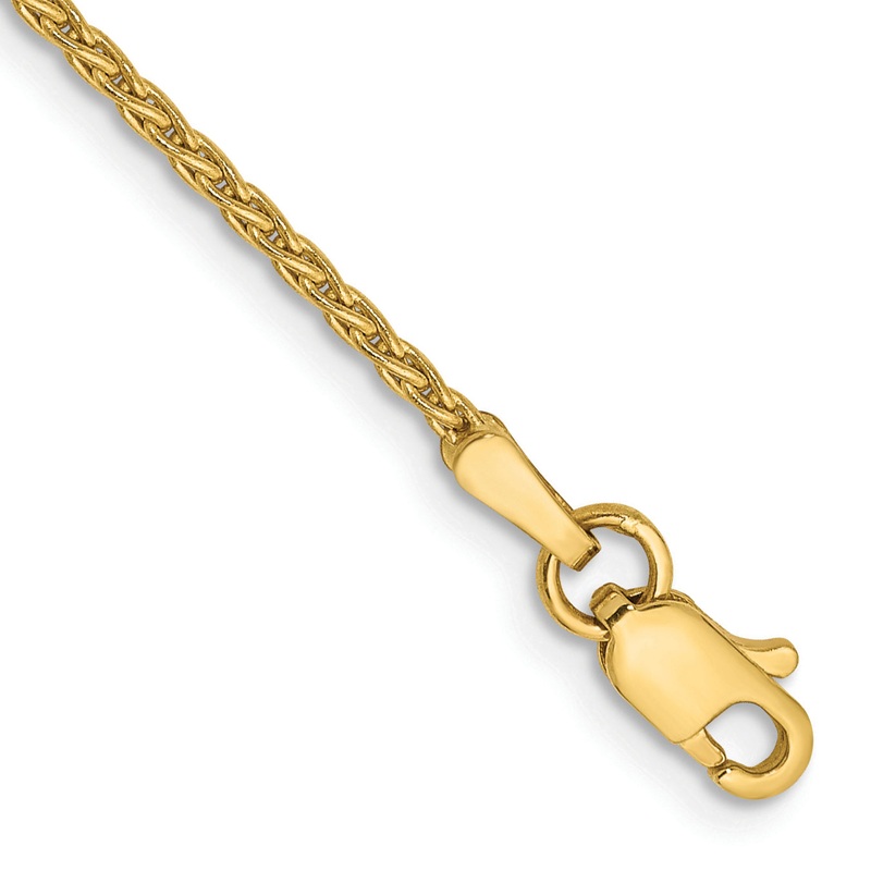 10K Yellow Gold 1.5mm Parisian Wheat Chain