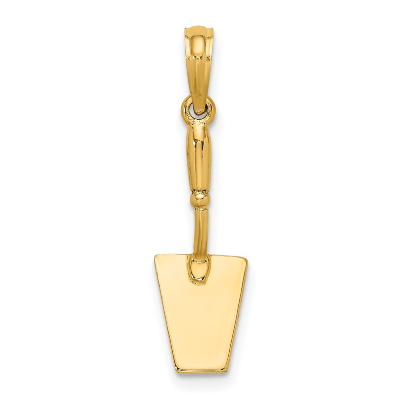 10K Yellow Gold 10K 3-D Concrete Tool Spatula Charm