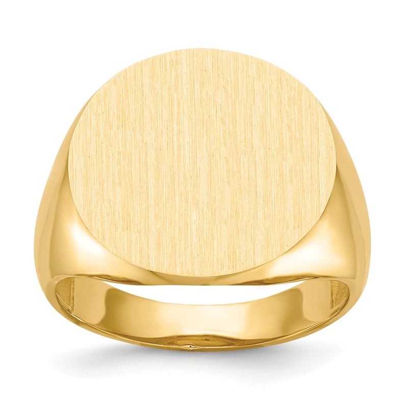 10K Yellow Gold 10Ky 17.5X18.0mm Open Back Men’S Signet Ring