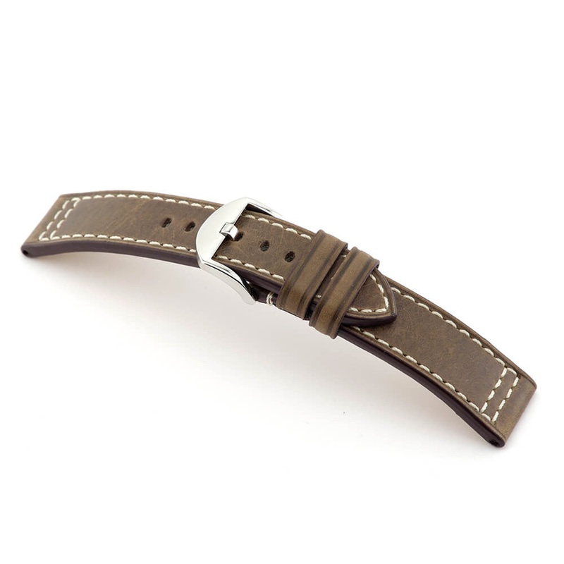 Genuine Vintage Leather Watch Band | Westminster | Flat | Mocha