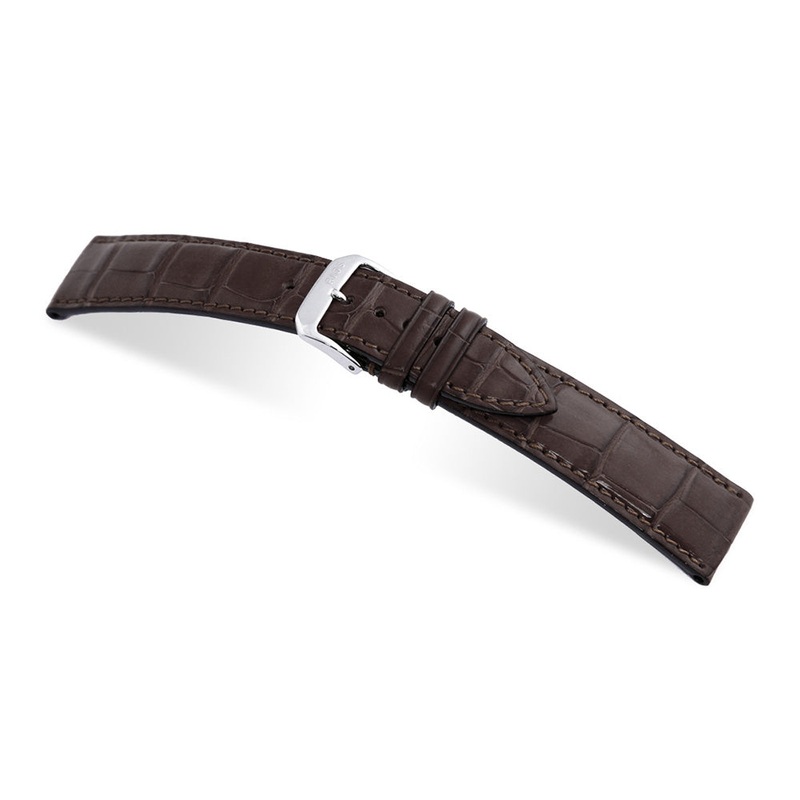 Genuine Alligator Watch Band | Senator | Full Cut | Mocha