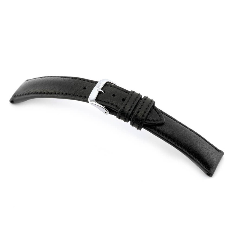 Genuine Certified Organic Leather Watch Band | Garmisch | Black
