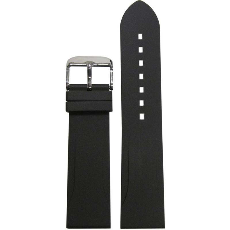 NBR Italian Rubber Watch Band | Black | Diver | Bonetto 315