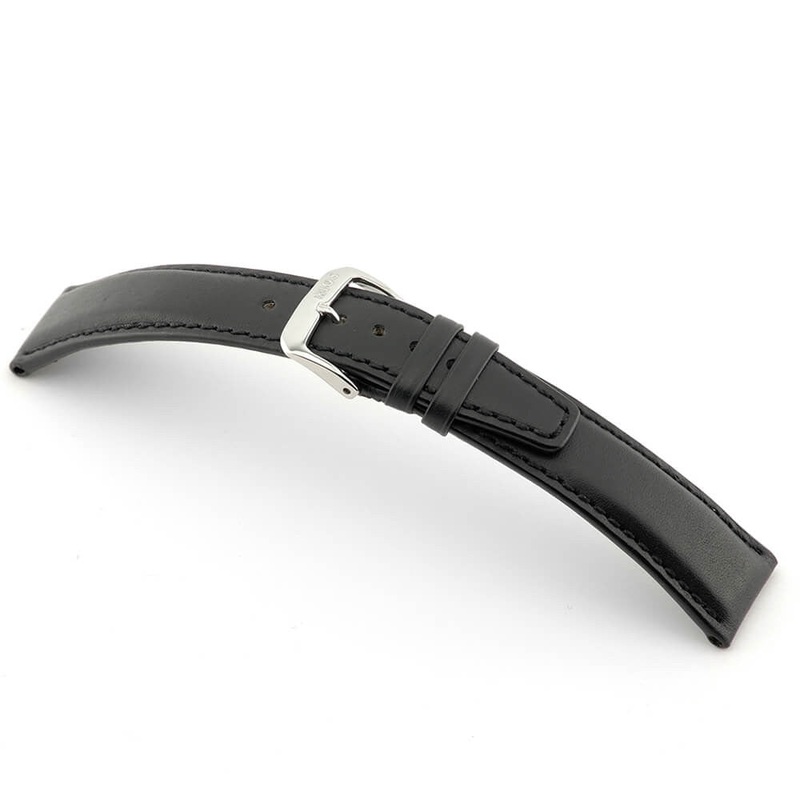 Genuine Calfskin Watch Band | Capri | Black