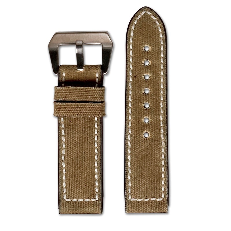 Genuine Canvas Watch Band | Ohio | Cognac
